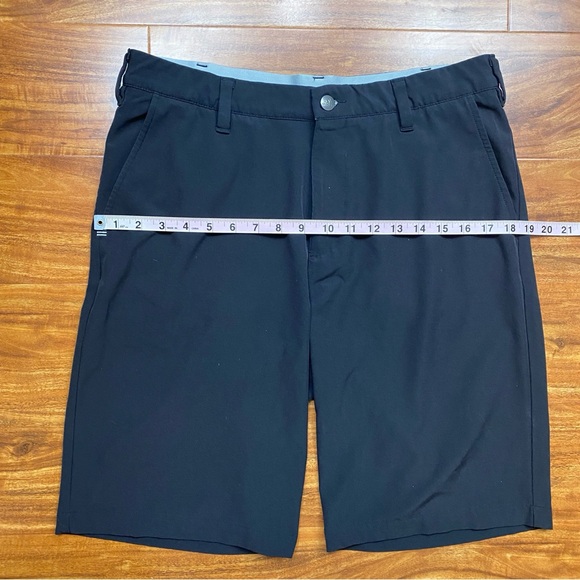 Adidas Men's Black Gray Hybrid 9" Shorts Size 32 Golf Country Club Athleisure - Picture 11 of 13